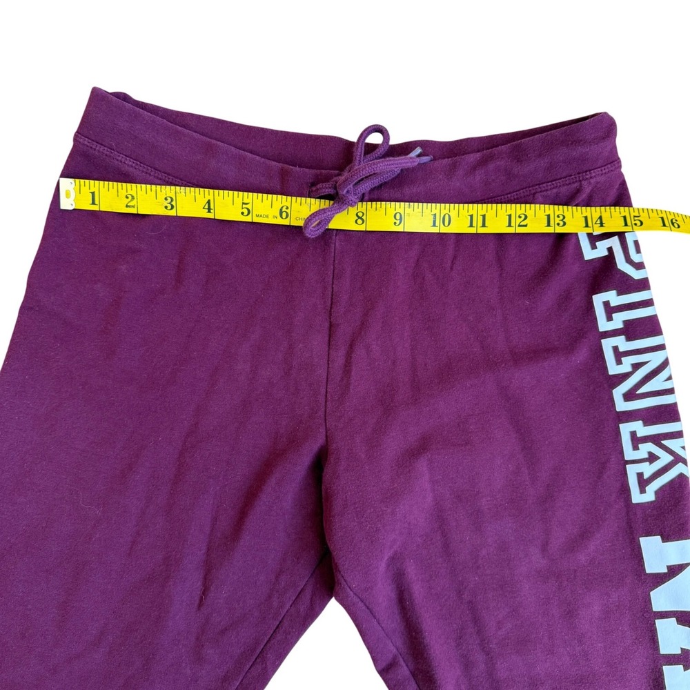 PINK Victoria's Secret Nation‎ Joggers Sweatpants Burgundy Size S - Picture 7 of 12